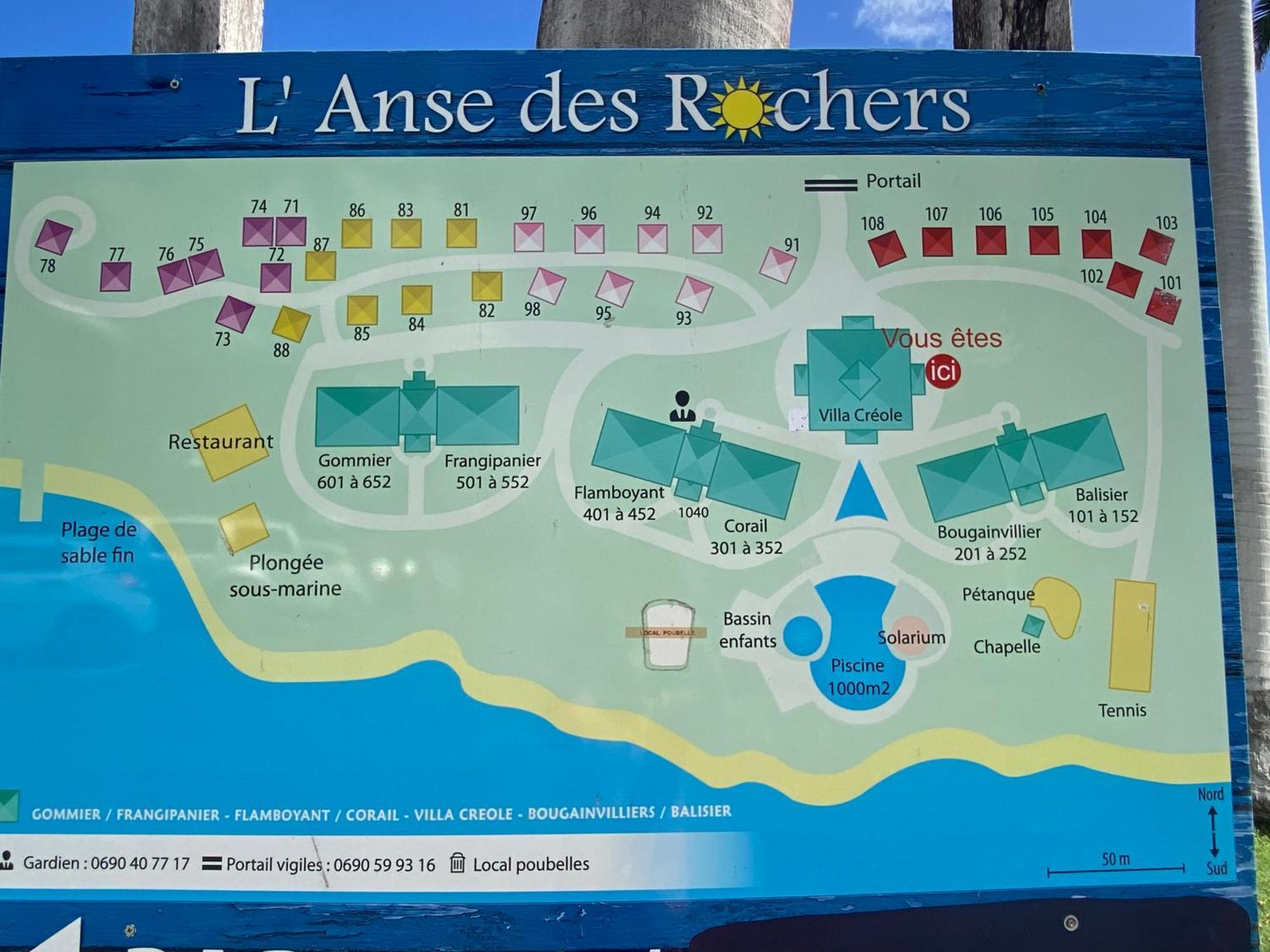 Brin D'Ile Anse Des Rochers Vue Mer A 50 M De La Plage Et Piscine Saint-François Kültér fotó